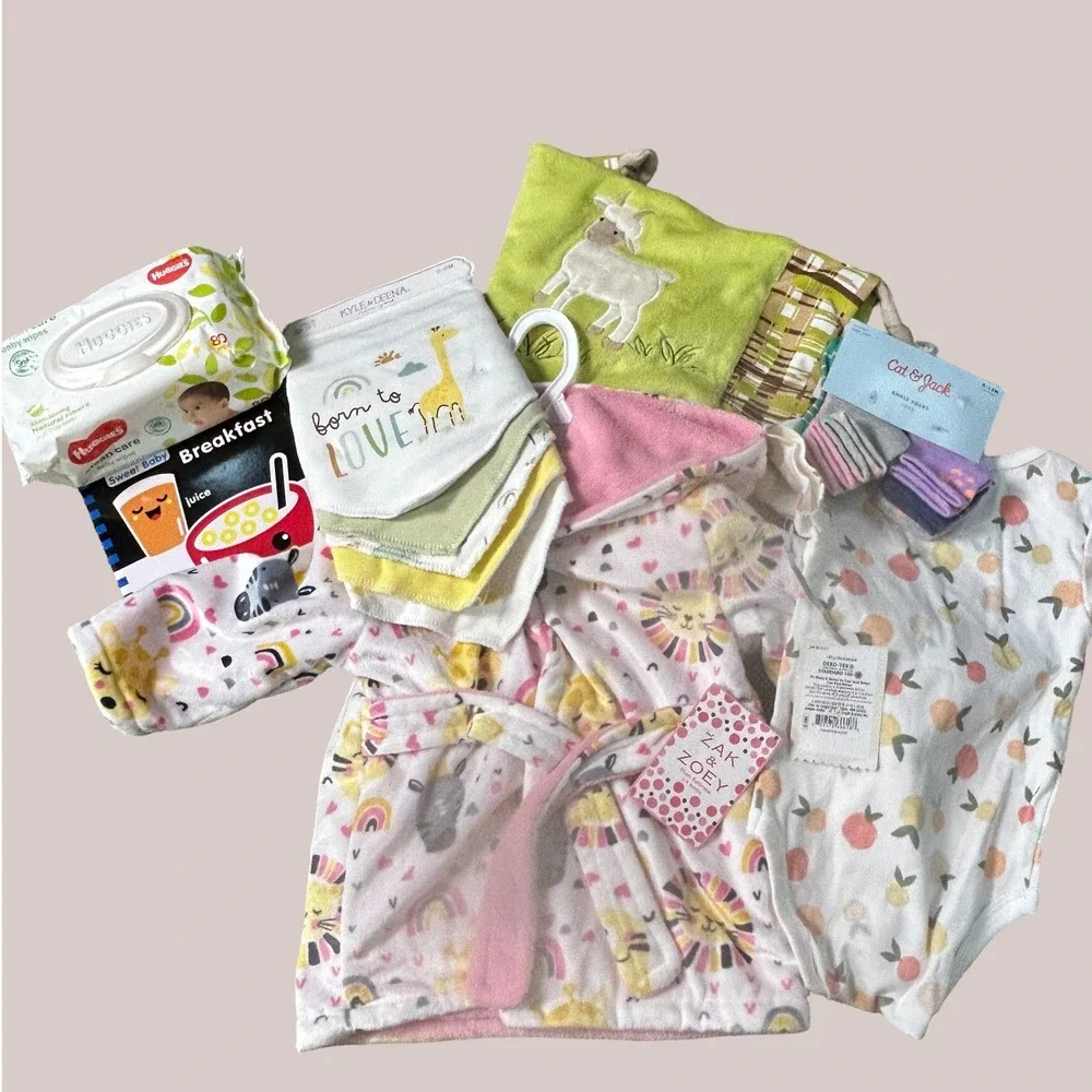 Zak & Zoey Cat & Jack Kyle & Deena Baby Essentials Bundle 0-12M NWT